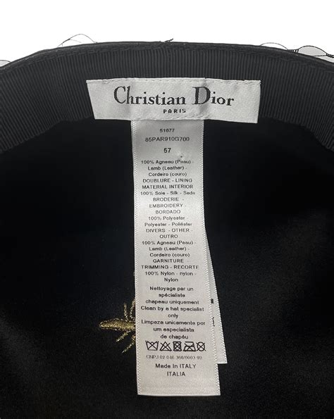 beret christian dior